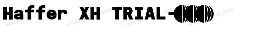 Haffer XH TRIAL字体转换